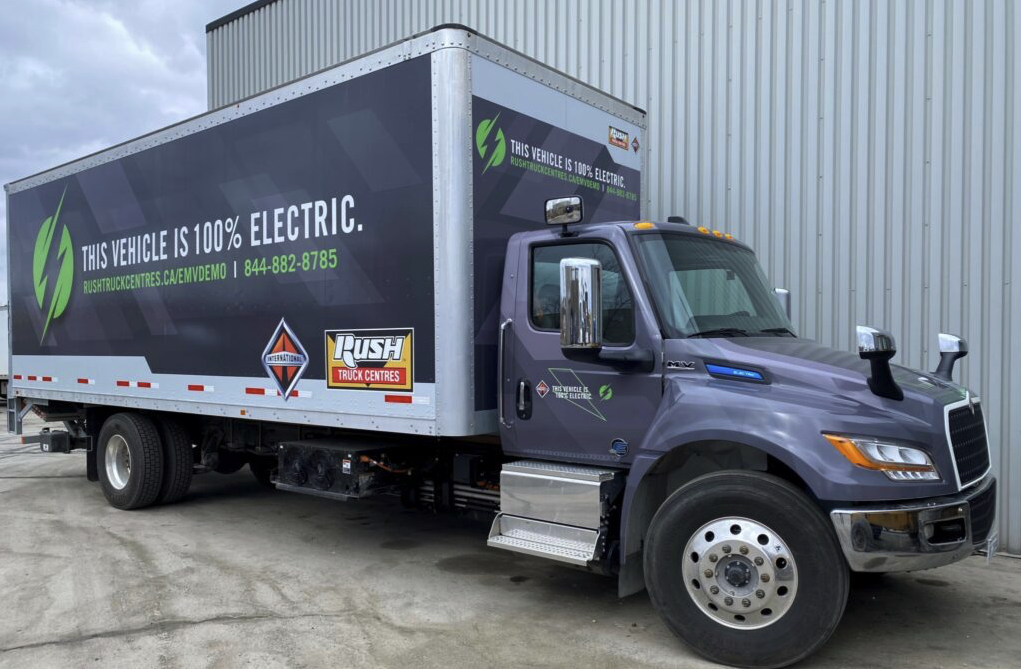 Rush Truck Centres of Canada Receives the First All-Electric International Trucks EMV